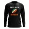 Ireland Rugby Ball Long Sleeve Tee (Black)