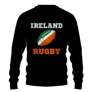 Ireland Rugby Ball Sweatshirt (Black)