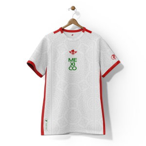 Mexico Aguila Supporter Jersey (White) Kids Short Sleeve