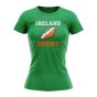 Ireland Rugby Ball T-Shirt (Green) - Ladies