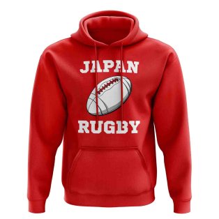 Japan Rugby Ball Hoody (Red)