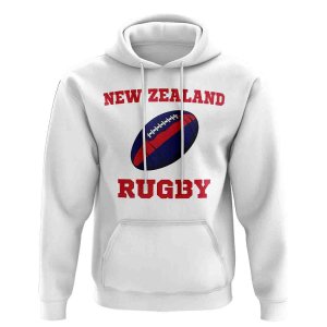 New Zealand Rugby Ball Hoody (White)