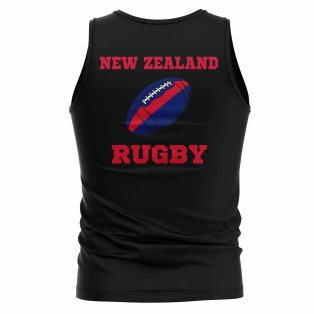 New Zealand Rugby Ball Tank Top (Black)
