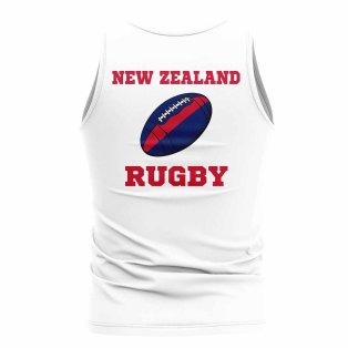 New Zealand Rugby Ball Tank Top (White)