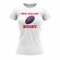 New Zealand Rugby Ball T-Shirt (White) - Ladies