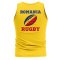 Romania Rugby Ball Tank Top (Yellow)