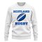 Scotland Rugby Ball Sweatshirt (White)