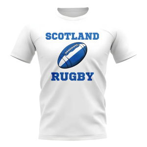 Scotland Rugby Ball T-Shirt (White)