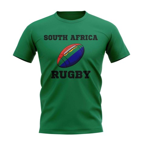 South Africa Rugby Ball T-Shirt (Green)