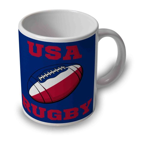 USA Rugby Ball Mug (Blue)