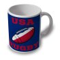 USA Rugby Ball Mug (Blue)