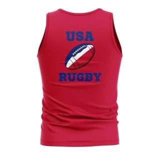 USA Rugby Ball Tank Top (Red)