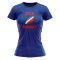 USA Rugby Ball T-Shirt (Blue) - Ladies