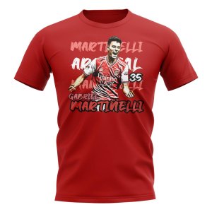 Gabriel Martinelli Graphic Player Tee (Red)
