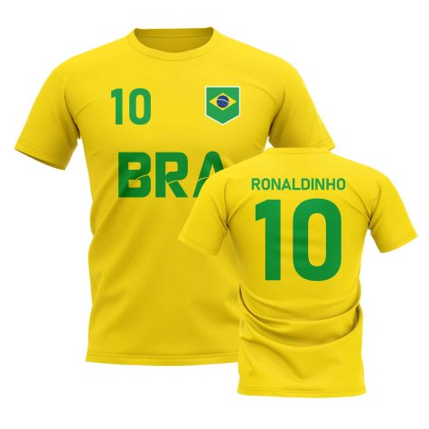 Ronaldinho Country Code Hero T-Shirt (Yellow)