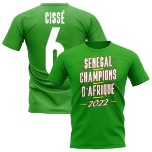Aliou Cisse 2022 Senegal African Nations Winners Tee (Green)
