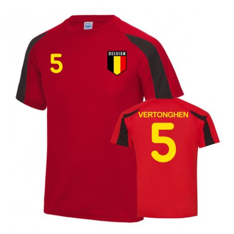 Belgium Sports Training Jersey (Vertonghen 5)
