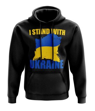 I Stand WIth Ukraine MAP Hoody (Black)