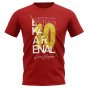 Dennis Bergkamp Arsenal Graphic Signature T-Shirt (Red)
