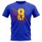 Andres Iniesta Barcelona Graphic Signature T-Shirt (Blue)