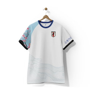 Japan Rising Sun Away Supporter Jersey Adult Short Sleeve