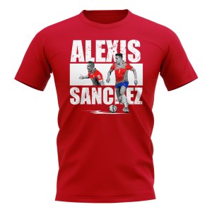 Alexis Sanchez Player Collage T-Shirt (Red)