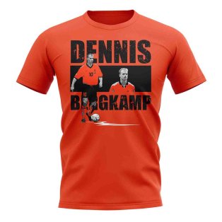 Dennis Bergkamp Player Collage T-Shirt (Orange)