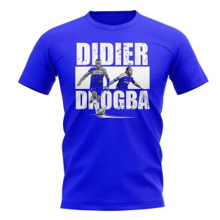 Didier Drogba Player Collage T-Shirt (Blue)