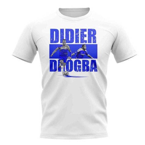 Didier Drogba Player Collage T-Shirt (White)