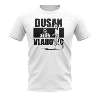 Dusan Vlahovic Player Collage T-Shirt (White)