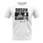 Dusan Vlahovic Player Collage T-Shirt (White)