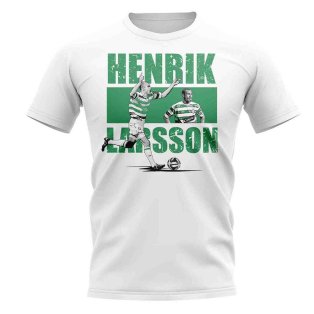 Henrik Larsson Player Collage T-Shirt (White)