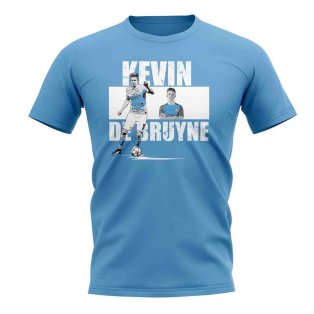 Kevin De Bruyne Player Collage T-Shirt (Sky Blue)