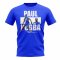 Paul Pogba Player Collage T-Shirt (Blue)
