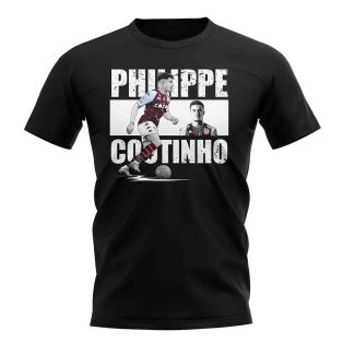 Philippe Coutinho Player Collage T-Shirt (Black)