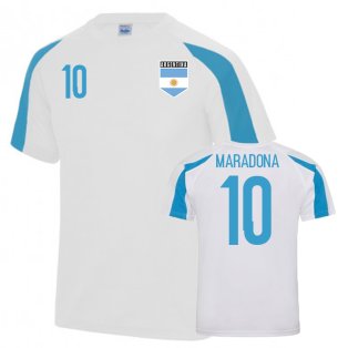 Argentina Sports Training Jersey (Maradona 10)