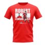 Robert Lewandowski Player Collage T-Shirt (Red)