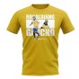 Ronaldinho Player Collage T-Shirt (Yellow)