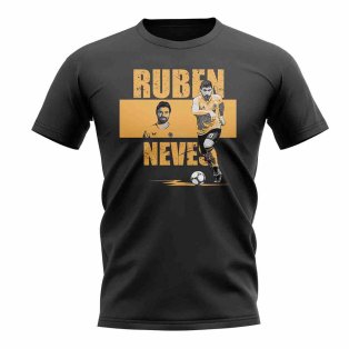 Ruben Neves Player Collage T-Shirt (Black)