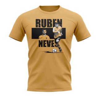 Ruben Neves Player Collage T-Shirt (Gold)