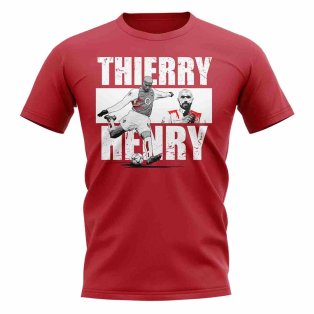 Thierry Henry Player Collage T-Shirt (Red)