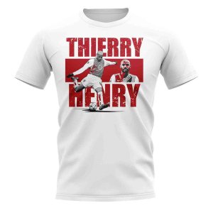 Thierry Henry Player Collage T-Shirt (White)
