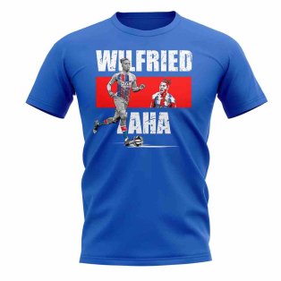 Wilfried Zaha Player Collage T-Shirt (Blue)