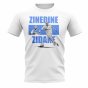 Zinedine Zidane Player Collage T-Shirt (White)