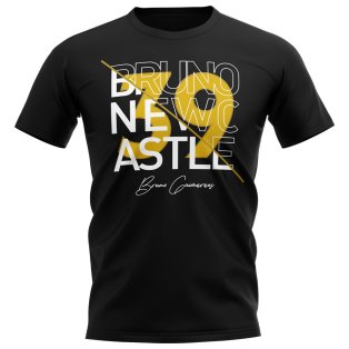 Bruno Guimaraes Newcastle Graphic Signature T-Shirt (Black)