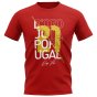 Diogo Jota Portugal Graphic Signature T-Shirt (Red)