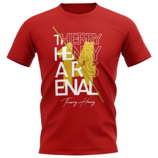 Thierry Henry Arsenal Graphic Signature T-Shirt (Red)