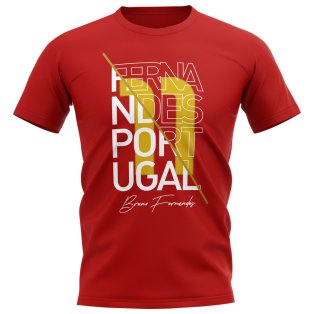 Bruno Fernandes Man Utd Graphic Signature T-Shirt (Red)