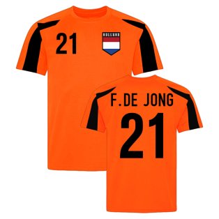 Holland Sports Training Jersey (Orange-Black) (F. De Jong 21)