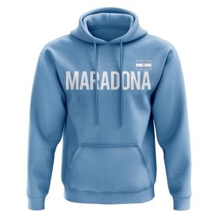 Diego Maradona Argentina Name Hoody (Sky Blue)